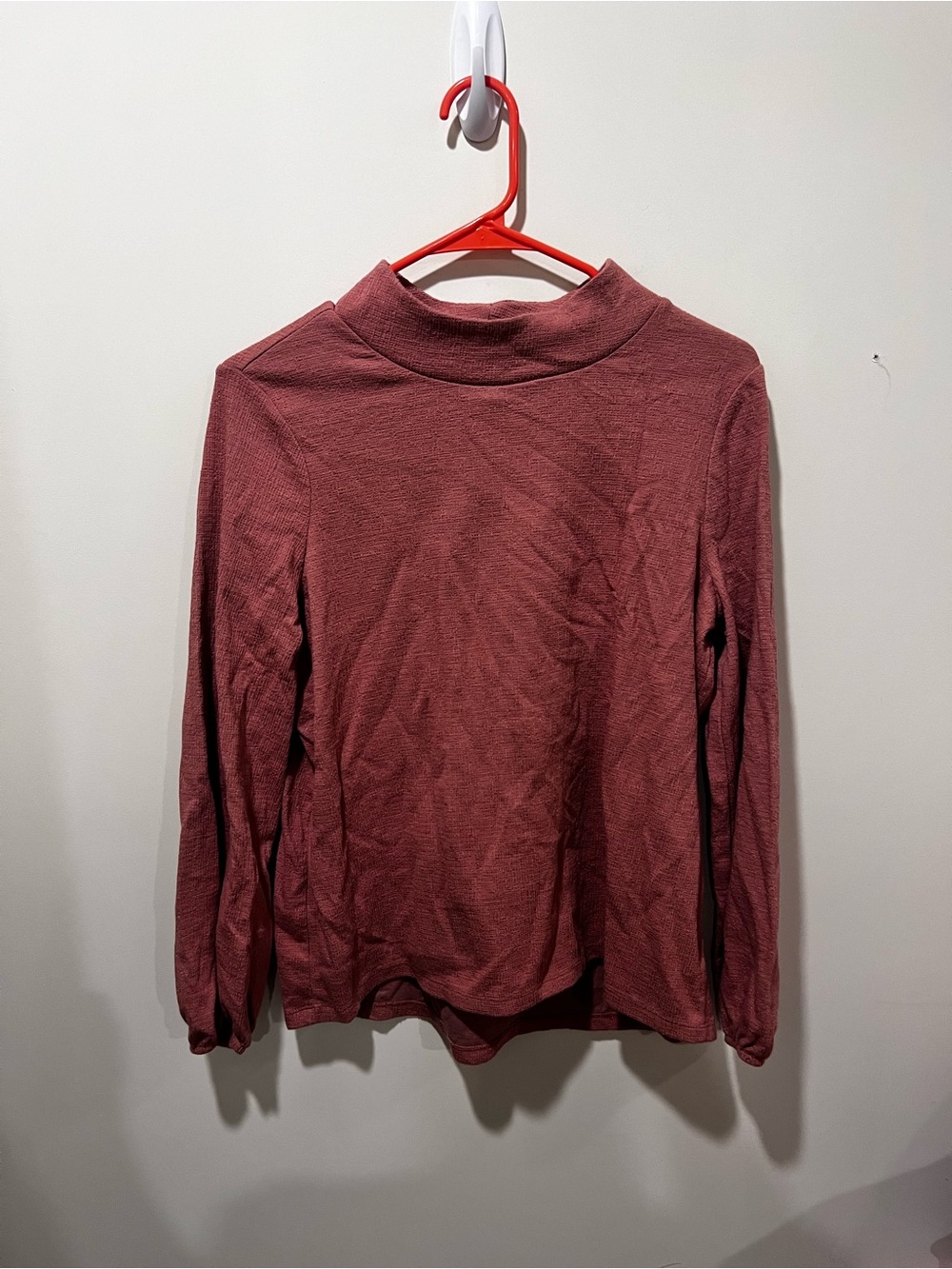 Old Navy Women's Long Sleeve Mock Neck Top - Mauve